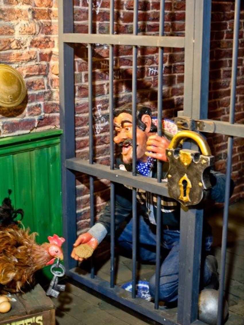 There's a surprise waiting inside the jail at Sundown Adventureland