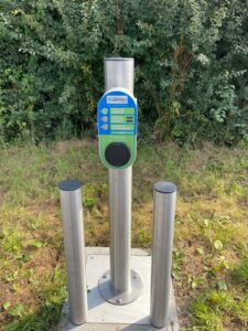 Electric vehicle charging at Sundown Adventureland 2